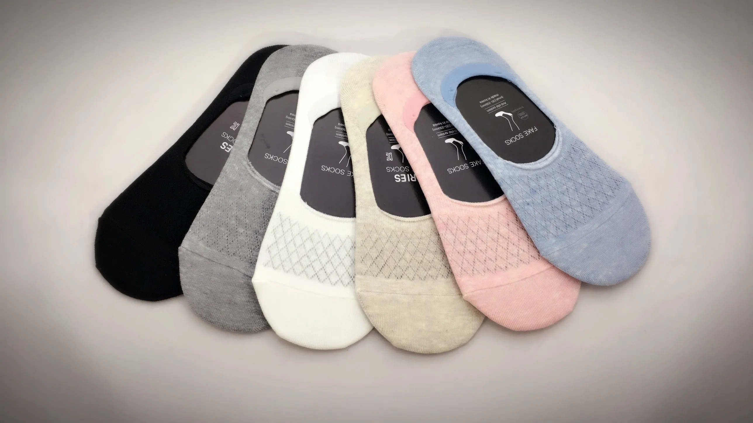 Summer Cool, 6 Pairs Cute Nonslip No Show Women Socks