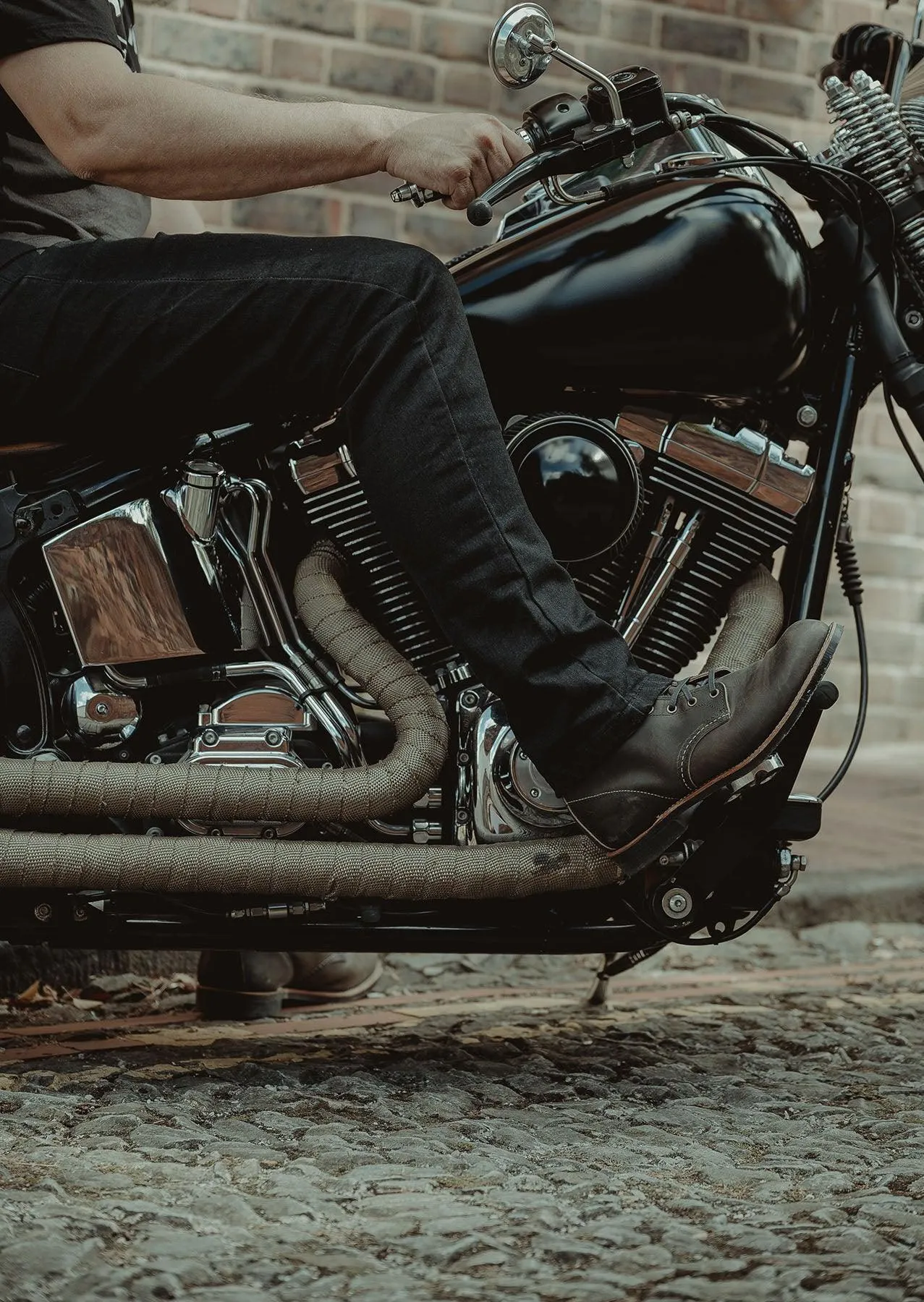 Taranis Elite AAA-rated single-layer motorcycle jeans in black