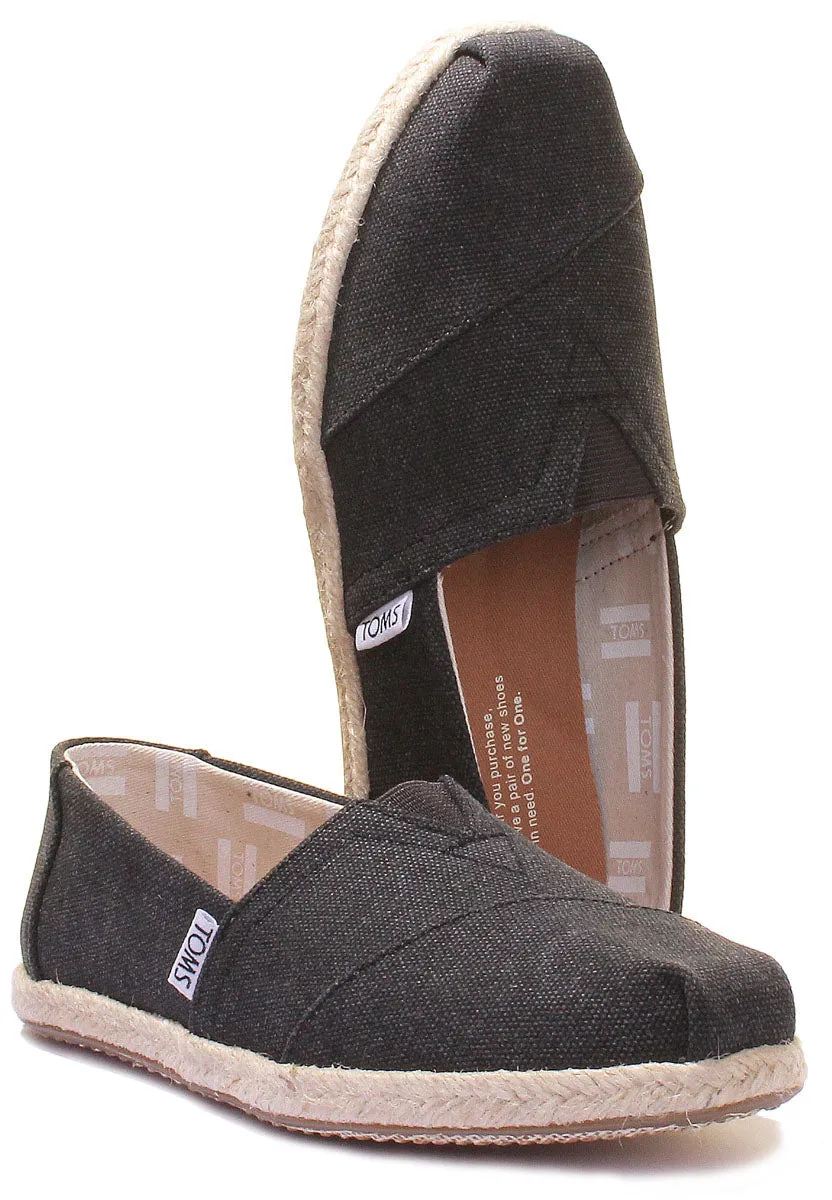 Toms Clas-W-Blk In Black