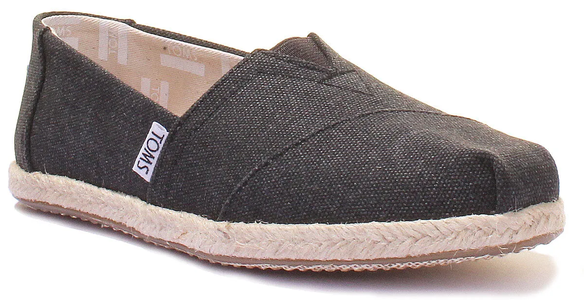 Toms Clas-W-Blk In Black