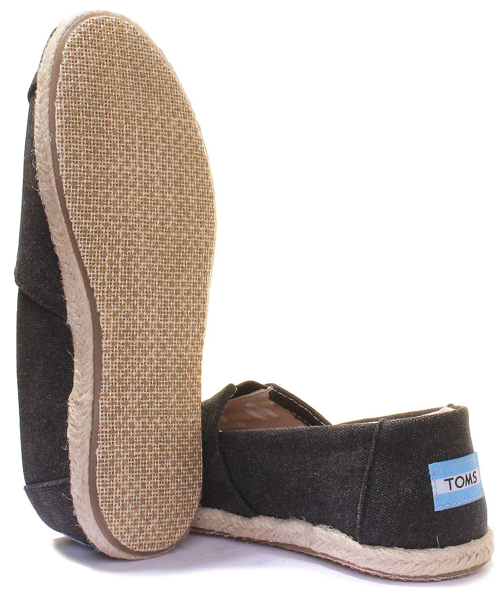 Toms Clas-W-Blk In Black