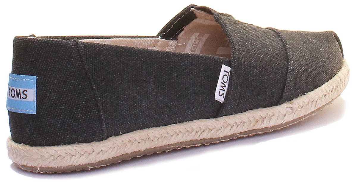 Toms Clas-W-Blk In Black