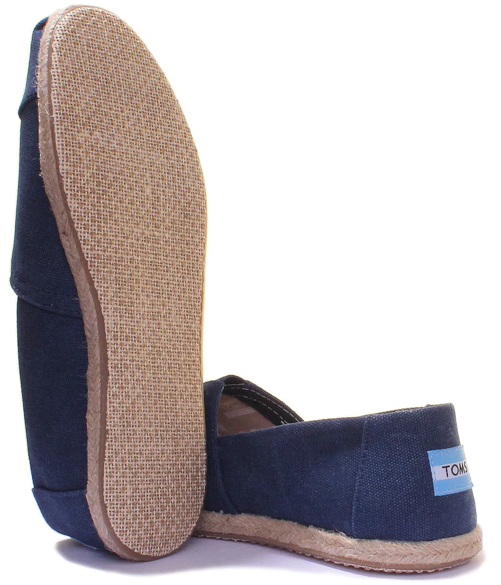 Toms Classic Slip On In Navy