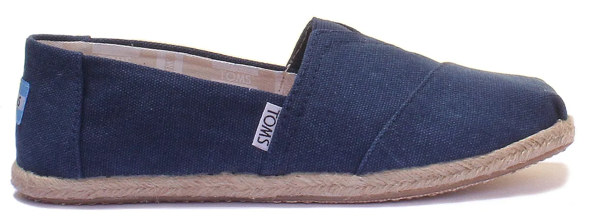 Toms Classic Slip On In Navy