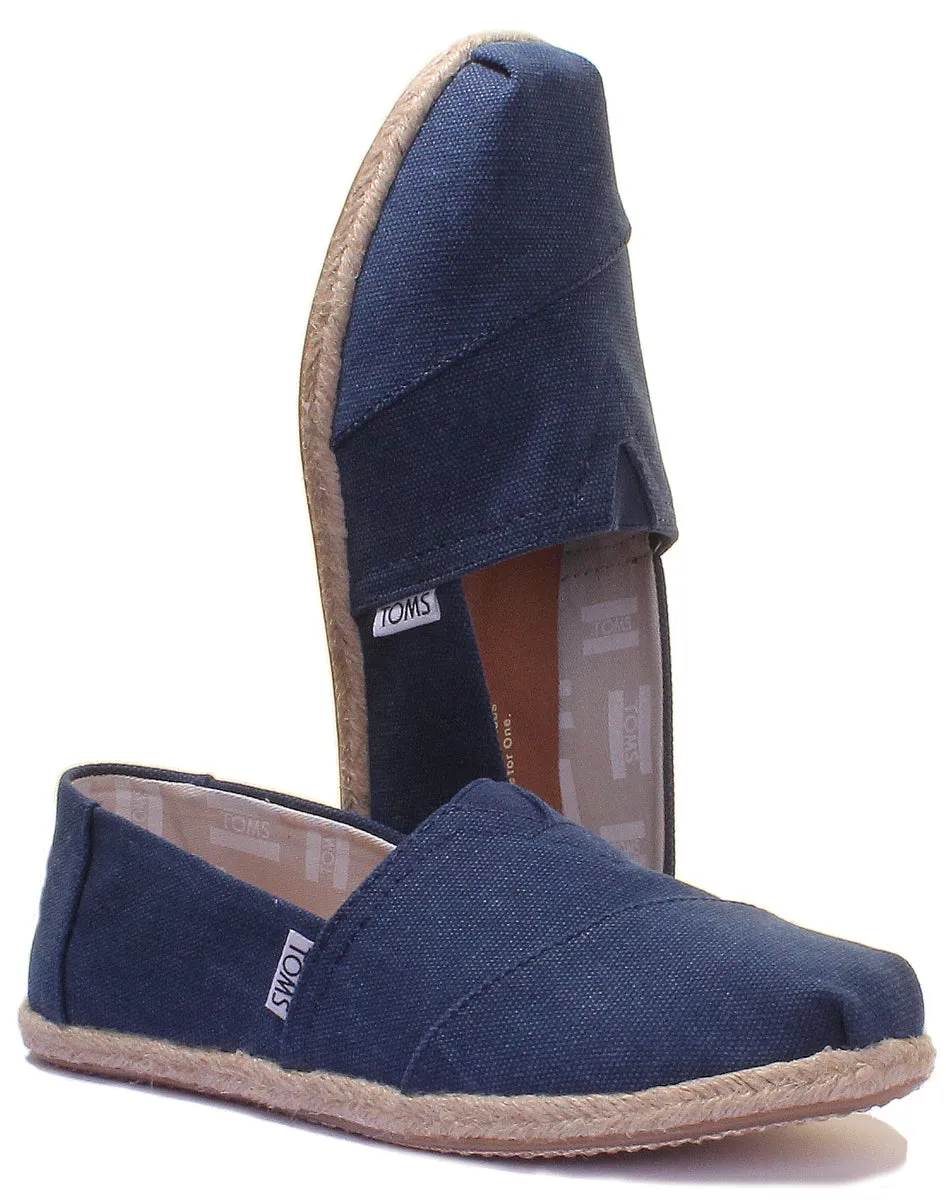 Toms Classic Slip On In Navy