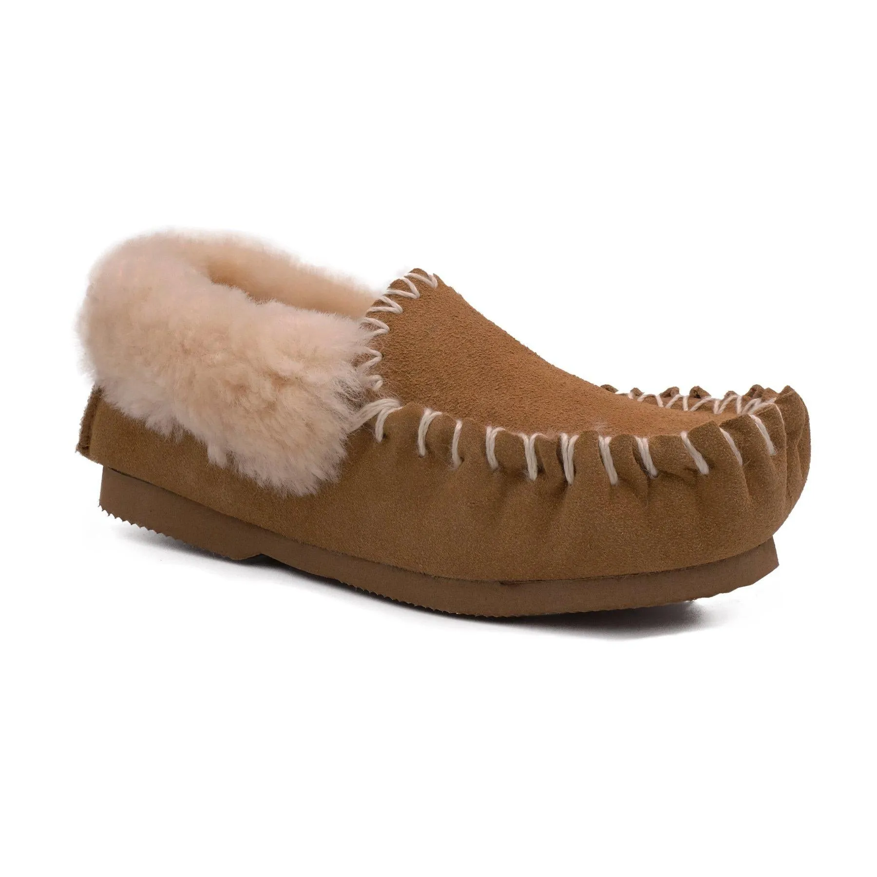 Traditional Sheepskin Moccasins - Men’s, Women’s, 100% Australian Sheepskin UGG Slippers