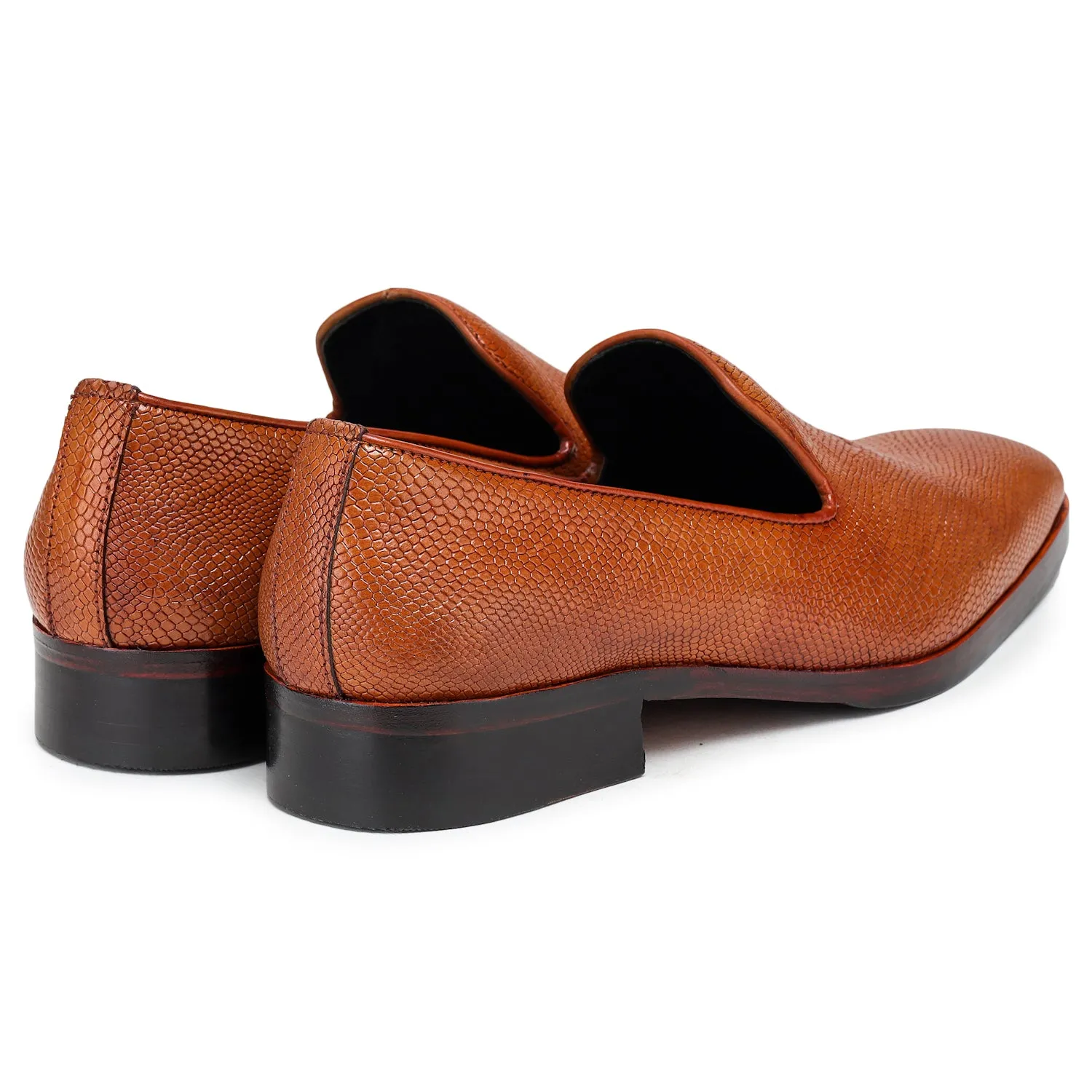 Venetian Loafers - Python Cognac