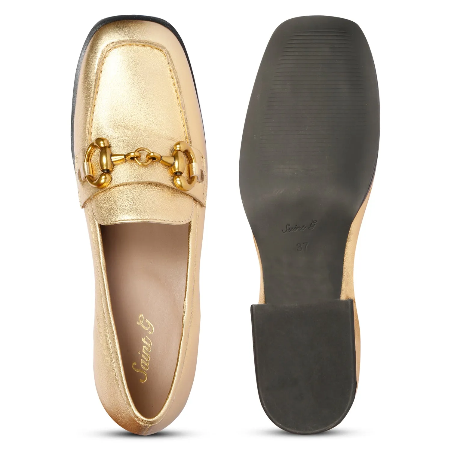 Vera Metallic - Heeled Loafers