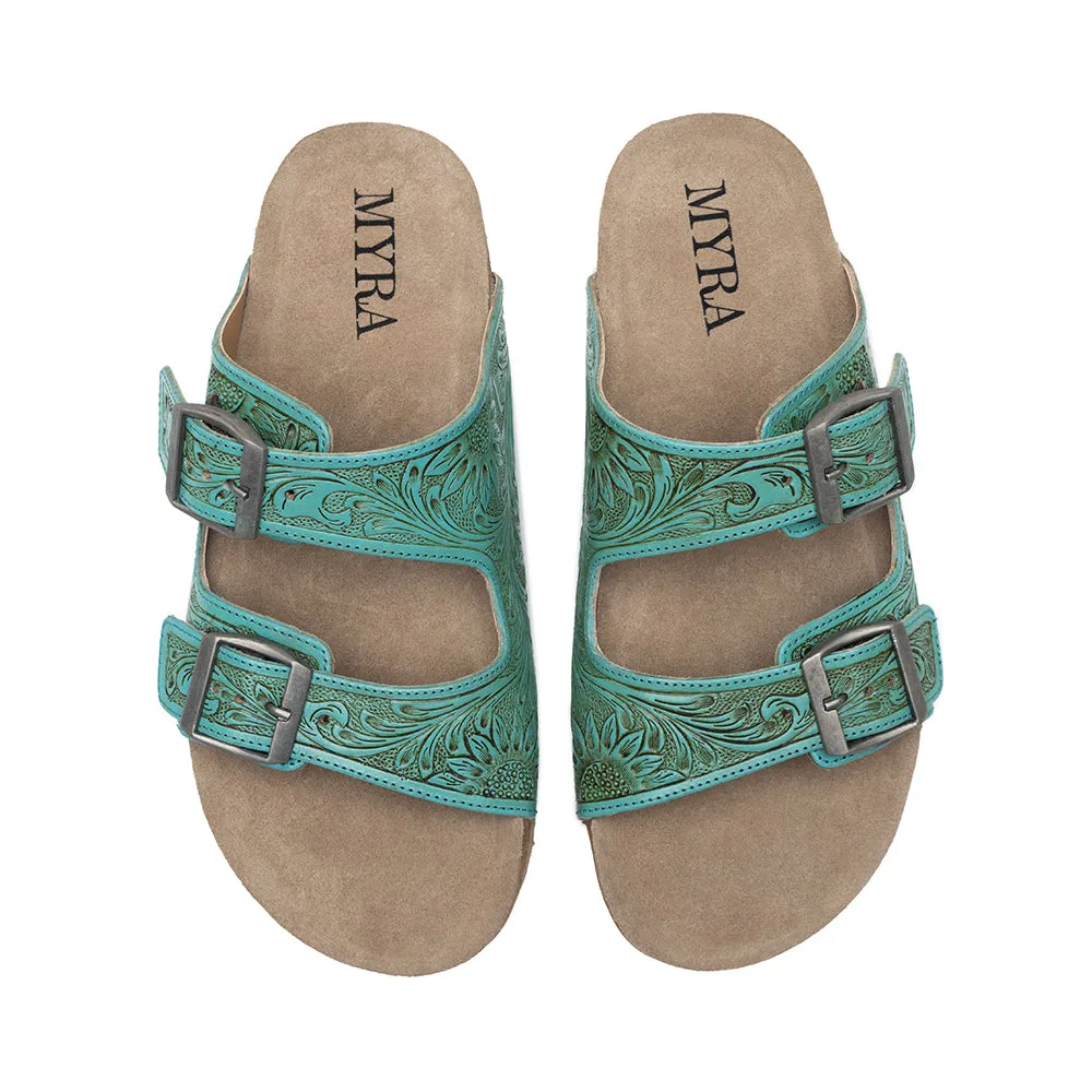 Verdent Ranges Hand-tooled Sandals