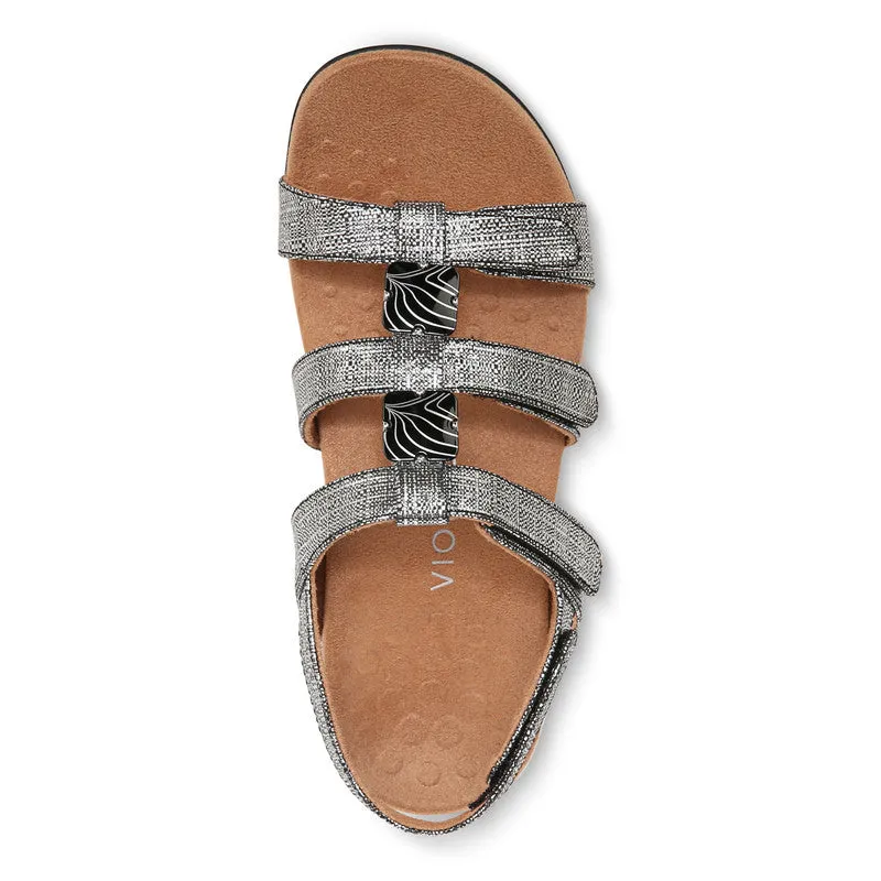 Vionic AMBER METALLIC ADJUSTABLE SANDAL