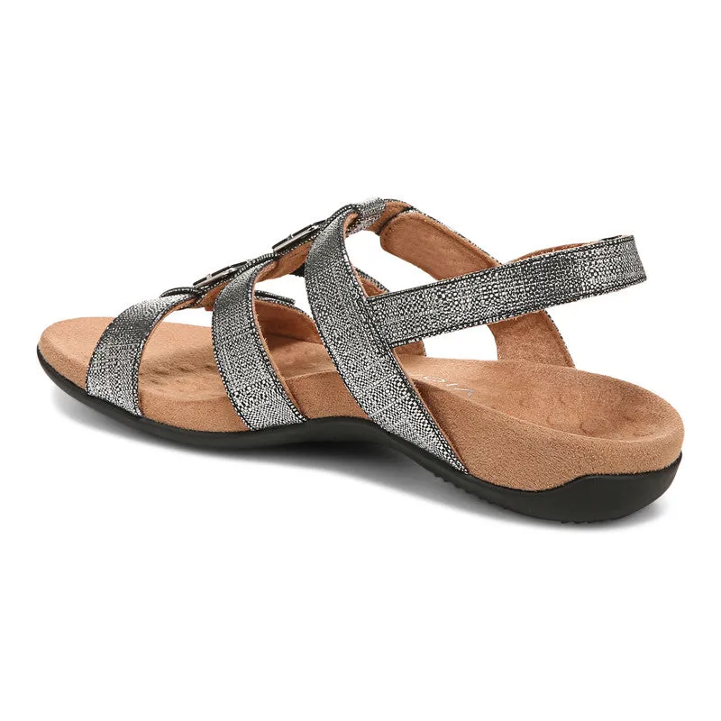 Vionic AMBER METALLIC ADJUSTABLE SANDAL