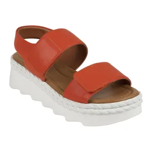 Vosa coral Double Band Velcro Platform Sandals