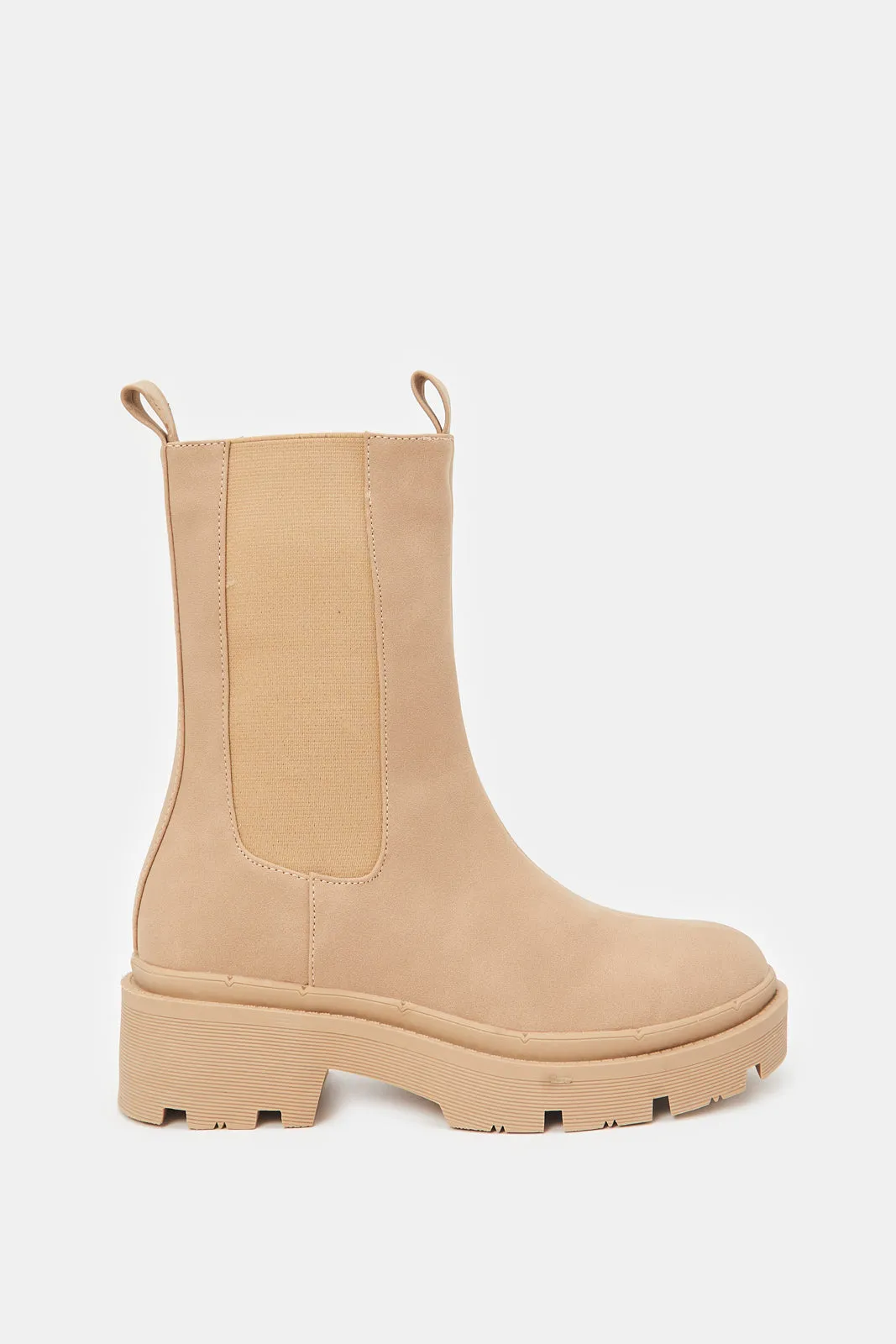 Women Tan Chelsea Boots