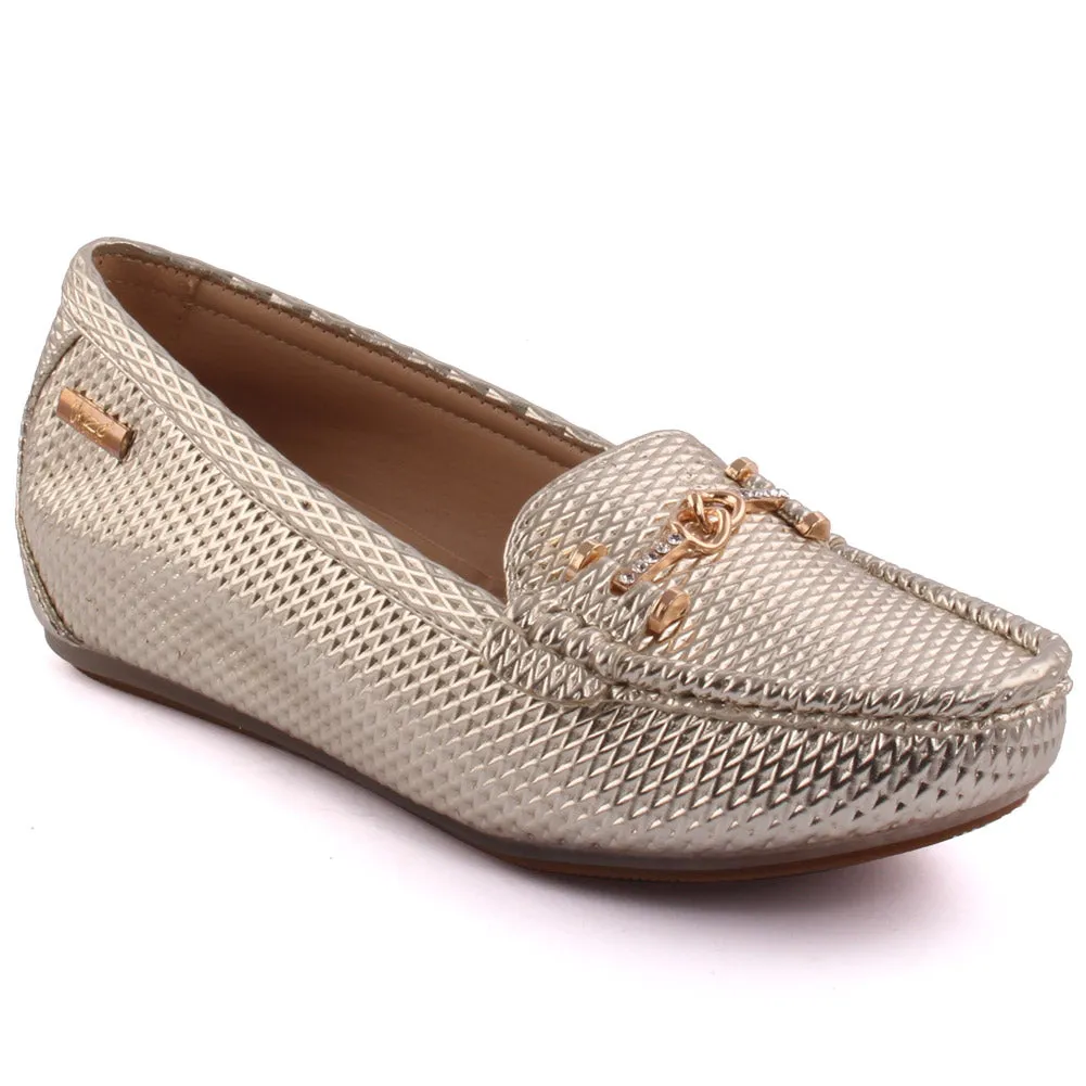 Women ‘Tobah’ Decorated Winter Slip-ons  Moccasins Shoes