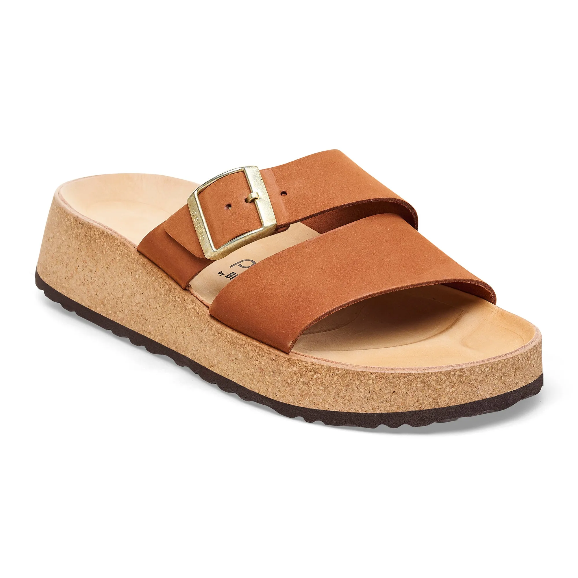 Women's Birkenstock Papillio Almina Nubuck Leather Color: Pecan