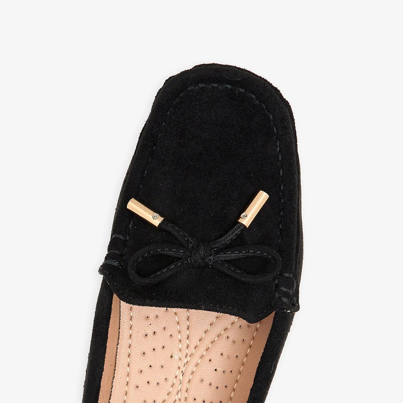 Women's Moccs with Bow Detail