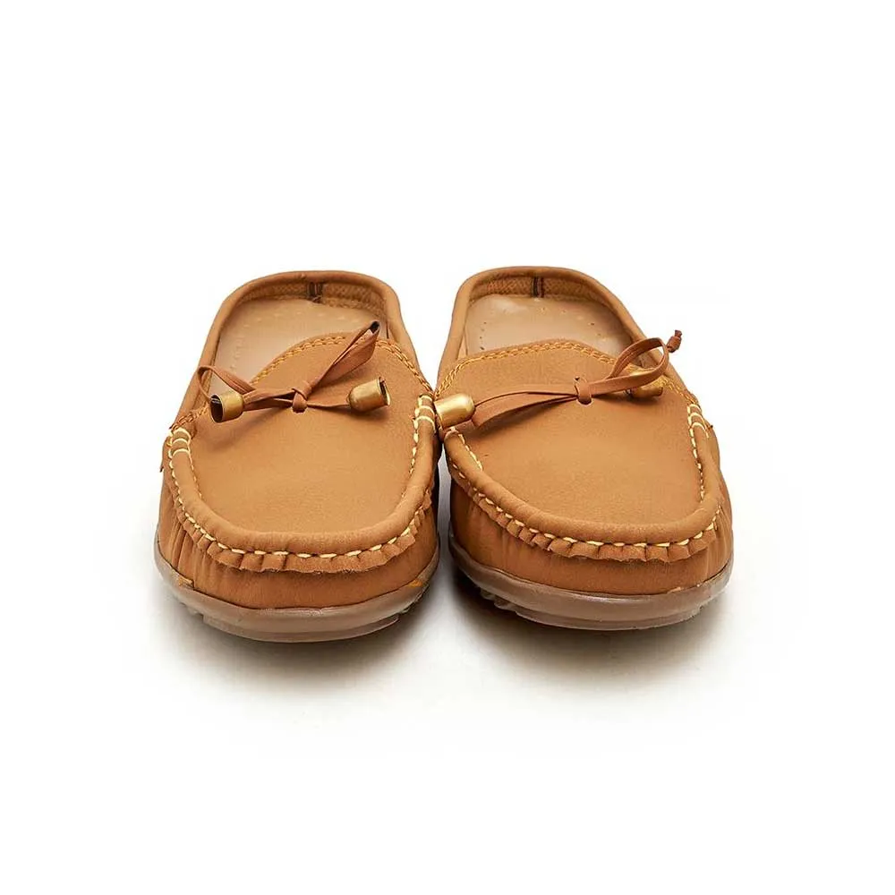 Women's Tassels Style Open Back Moccasin Shoes