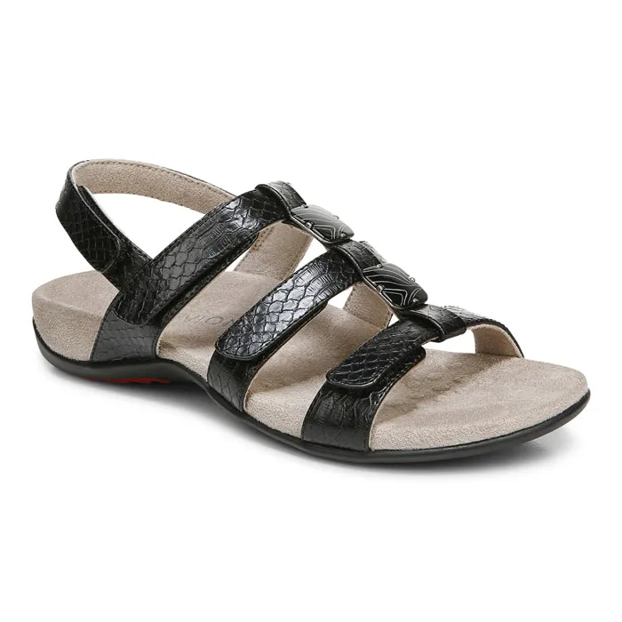 Women's Vionic Amber Adjustable Sandal Black